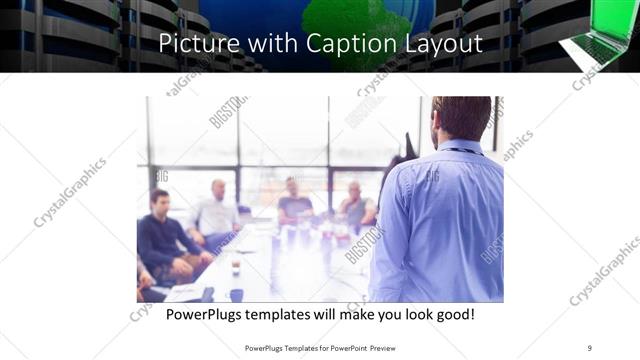 Picture with Caption presentation slide layout