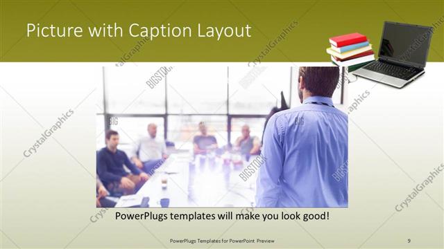 Picture with Caption presentation slide layout