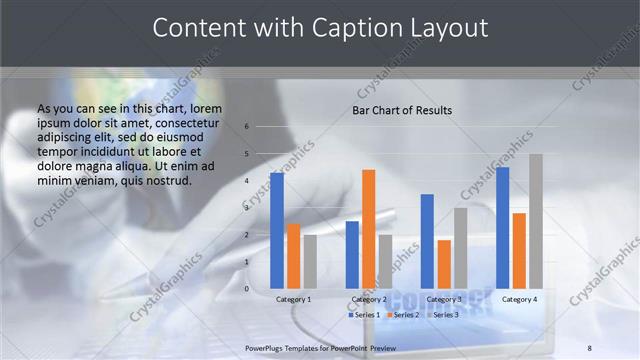 Content with Caption presentation slide layout