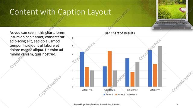 Content with Caption presentation slide layout