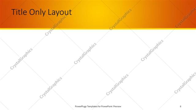 Title Only presentation slide layout