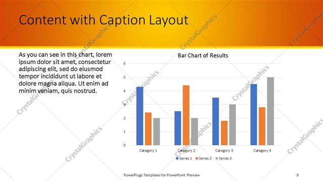 Content with Caption presentation slide layout