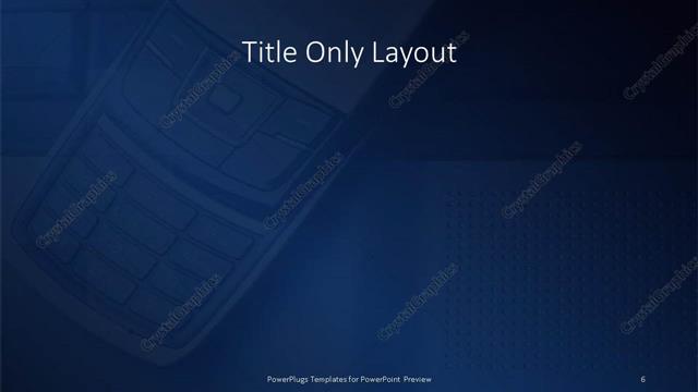 Title Only presentation slide layout