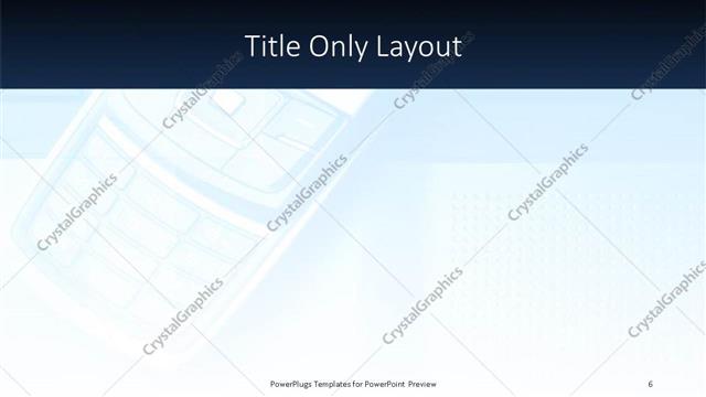 Title Only presentation slide layout