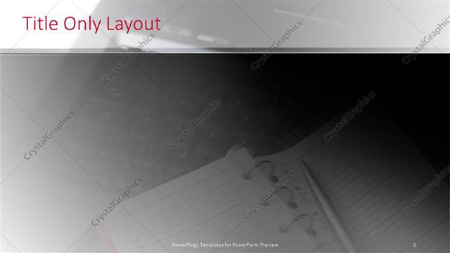 Title Only presentation slide layout