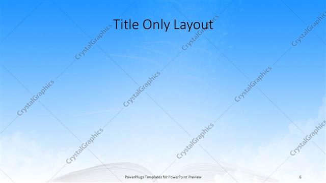 Title Only presentation slide layout