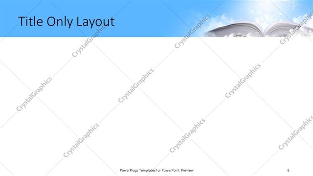 Title Only presentation slide layout