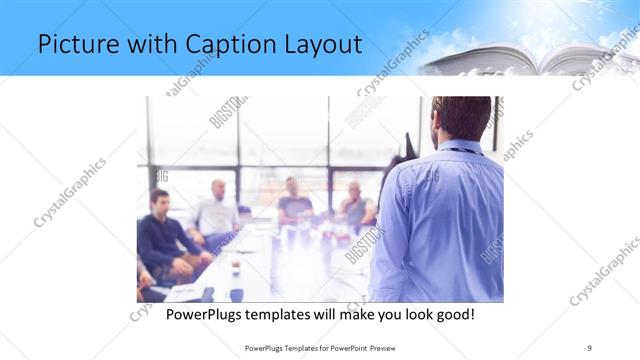 Picture with Caption presentation slide layout