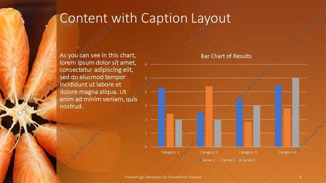 Content with Caption presentation slide layout