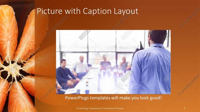 Picture with Caption presentation slide layout