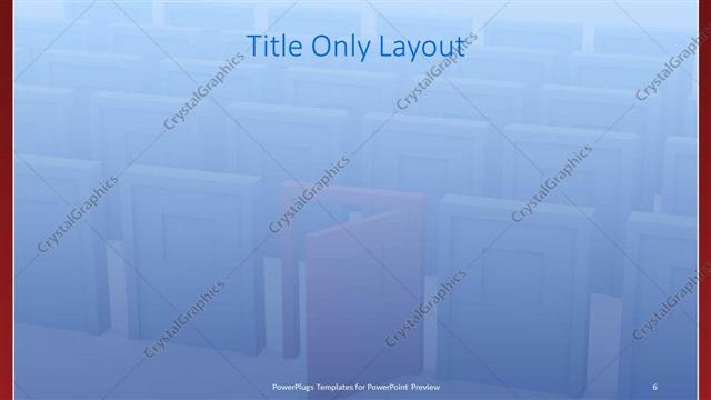 Title Only presentation slide layout