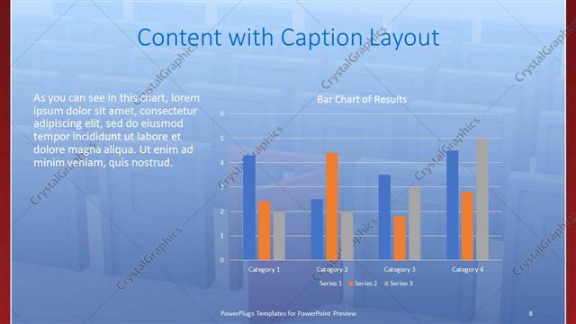 Content with Caption presentation slide layout