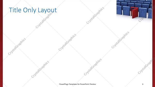 Title Only presentation slide layout