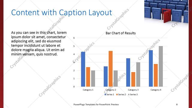 Content with Caption presentation slide layout