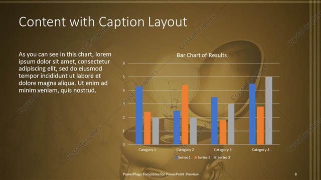 Content with Caption presentation slide layout
