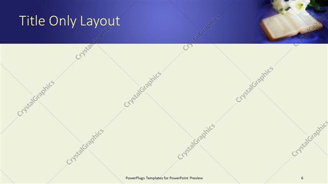 Title Only presentation slide layout