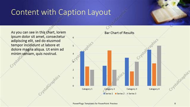 Content with Caption presentation slide layout