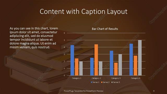 Content with Caption presentation slide layout