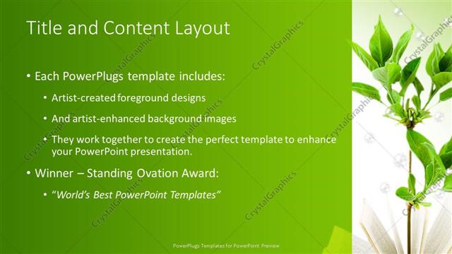 Title and Content presentation slide layout
