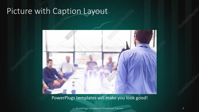 Picture with Caption presentation slide layout