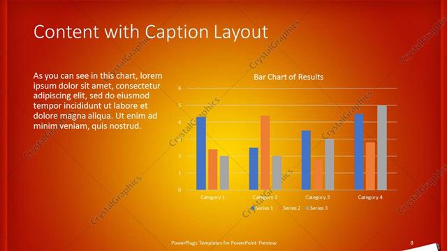 Content with Caption presentation slide layout