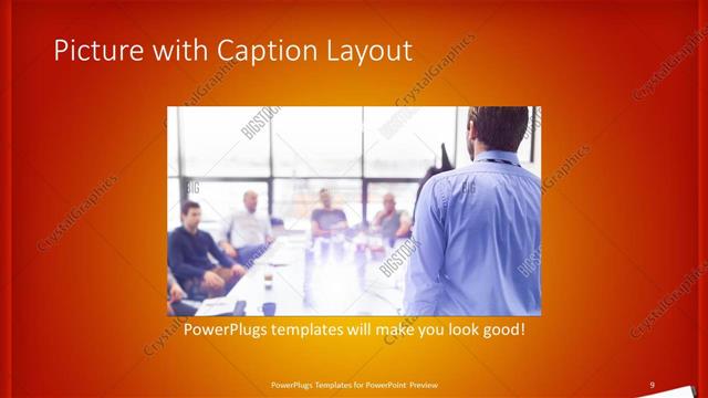 Picture with Caption presentation slide layout
