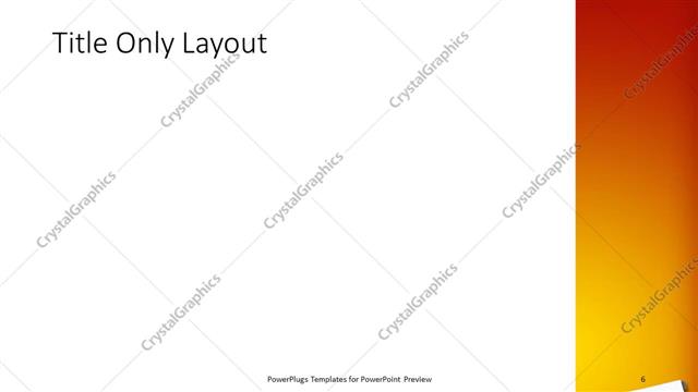 Title Only presentation slide layout