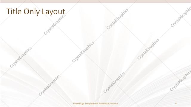 Title Only presentation slide layout