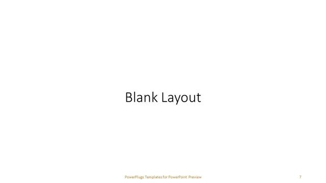 Blank presentation slide layout