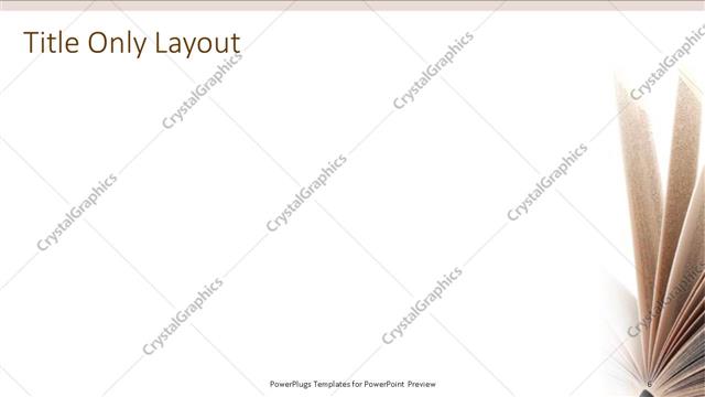 Title Only presentation slide layout