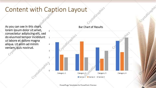 Content with Caption presentation slide layout