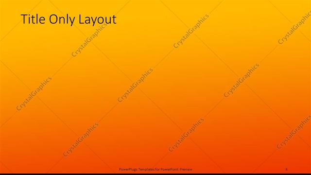 Title Only presentation slide layout
