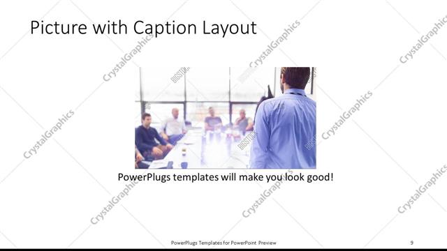 Picture with Caption presentation slide layout