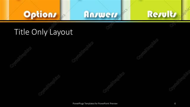 Title Only presentation slide layout