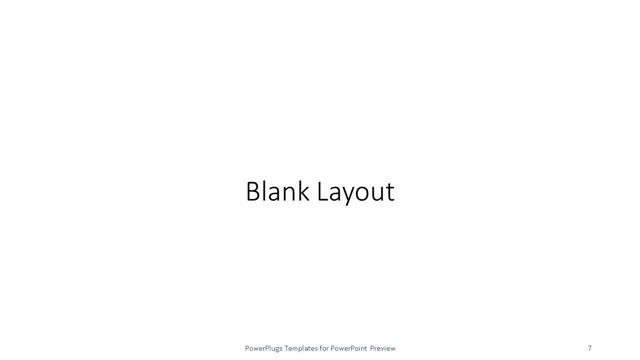 Blank presentation slide layout