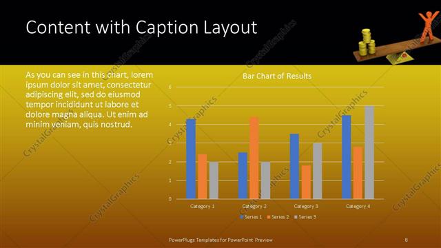 Content with Caption presentation slide layout