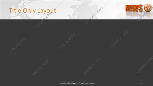 Title Only presentation slide layout