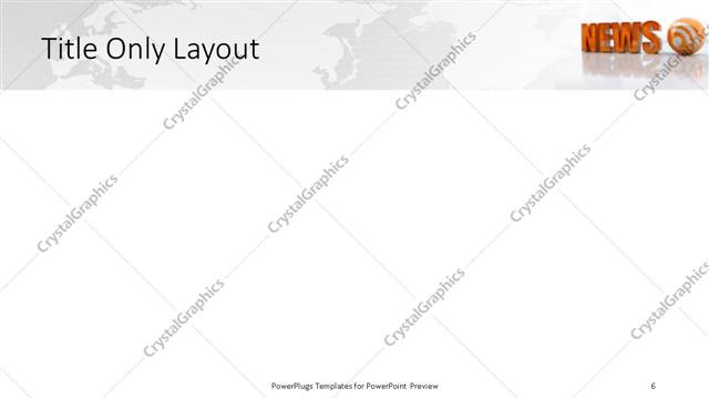 Title Only presentation slide layout