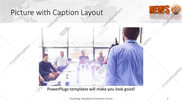 Picture with Caption presentation slide layout