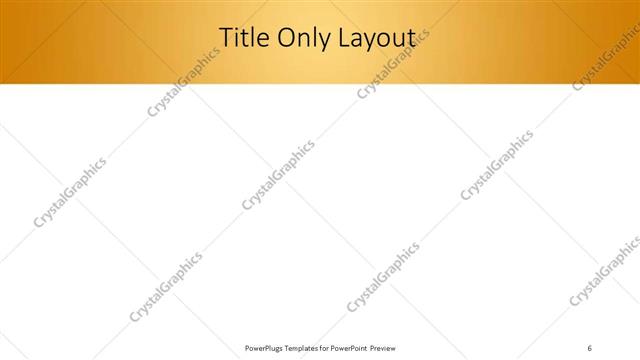 Title Only presentation slide layout
