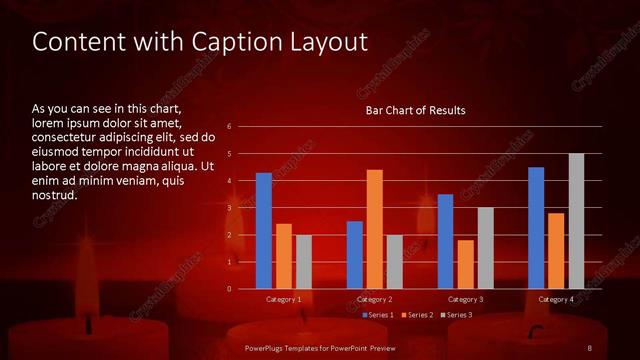 Content with Caption presentation slide layout