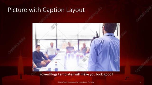 Picture with Caption presentation slide layout