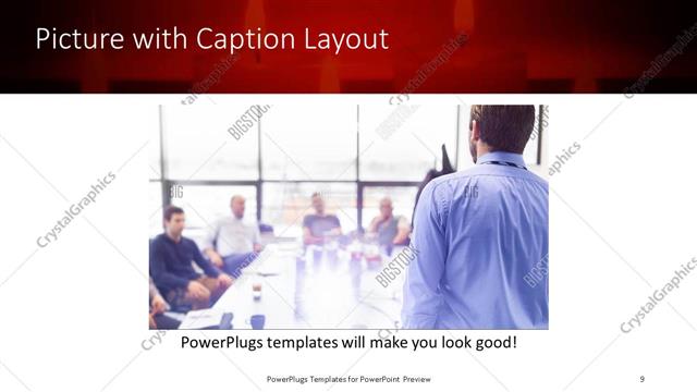 Picture with Caption presentation slide layout