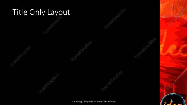 Title Only presentation slide layout