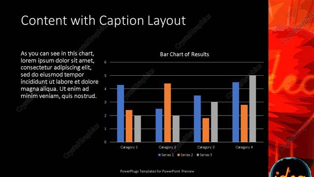 Content with Caption presentation slide layout
