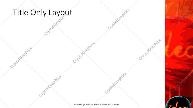 Title Only presentation slide layout