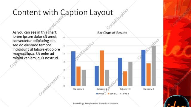 Content with Caption presentation slide layout