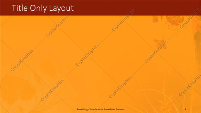 Title Only presentation slide layout