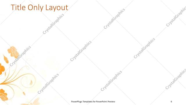 Title Only presentation slide layout