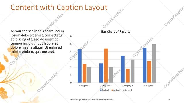 Content with Caption presentation slide layout